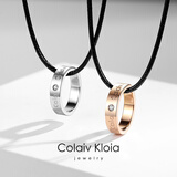 Colaivkloia情侣戒指男女对戒钛钢一对婚戒尾戒镶钻款情人节生日礼物送男女友 Tk0316-情侣一对价码数留言 美码6号