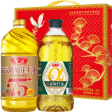 鲁花 京觅 食用油 礼盒（高油酸花生油+亚麻籽油 1.6L*1）金玉满堂A款