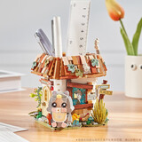 Loz俐智小颗粒拼装儿童玩具永生盆栽积木花束送男女孩朋友生日礼物 1241房子笔筒