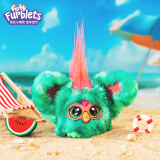 孩之宝（Hasbro）菲比小精灵furby玩偶毛绒玩具公仔多音效互动挂件夏日菲比F8894