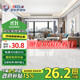 圣凯罗（SKELO） 简约灰色连纹通体大理石瓷砖800x800地砖客厅防滑耐磨地板砖 TL8801凯云灰（连纹） 800*800