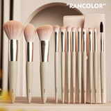 苒珂拉12支化妆刷套装眼影散粉刷高光唇刷子软毛正品眉刷遮瑕刷化妆刷子 12支太阳花化妆刷+刷包 1件
