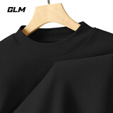 GLM打底衫男秋冬季半高领加绒保暖上衣亲肤百搭男士双面绒长袖T恤