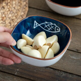 onlycook 调料碟陶瓷 日式创意蘸料碟家用酱料碟小菜碟酱油碟佐料碟子 小鱼碟/单个