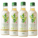 日本进口KIRIN麒麟生茶低咖啡因DECAF香浓无糖绿茶饮料430ml*4瓶