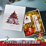 DUKE公爵金蛇街财福笔套装五新颖设计气氛款铱金笔钢笔墨水笔学生练字书写顺滑礼物优选五 DK01#圣诞雪花套装（限量）白色钢笔售罄