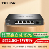 TP-LINK 5口2.5G+1万兆SFP+口云管理交换机 搭配自购光、电模块 vlan划分链路聚合 光猫NAS适用TL-SE2106