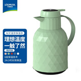 乐唯诗（LOVWISH）保温壶温显家用保温壶大容量玻璃智能温度显示开热水暖水瓶小暖壶 钻纹保温壶【温显款】抹茶绿1.4L