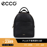 爱步（ECCO）双肩包女 24年夏季新款轻奢牛皮背包 小号双肩包9107807 黑色910780790000 均码