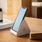 十八纸手机支架小巧便携创意支架底座办公书房桌面置物架手机平板通用 棕色三角支架