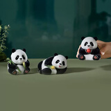 铜师傅《熊猫宝宝》花花和叶萌兰欢喜小将 可爱大国宝周边 公仔工艺礼品 熊猫宝宝套装