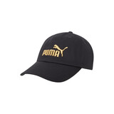 彪马PUMA  男女同款 鸭舌帽 ESS Cap 运动帽022416 74 黑色-金色-LOGO