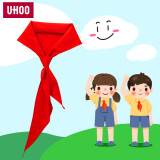 优和（UHOO）纯棉全棉红领巾小学生少先队员国标1.2米 1条装 红领巾批发学生用品 0258