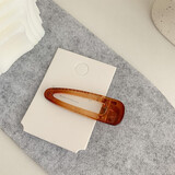 清晨的星星韩国网红新款树脂透明琥珀发夹女固定头发顶夹刘海小夹子头饰发卡