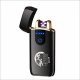 DAE 充电防风指纹打火机定制刻字生日礼物实用送老公男朋友214情人节 兄弟