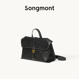 Songmont山下有松山行系列随游小挎包女植鞣皮单肩斜挎包公文邮差手机包 烟墨黑-小号 现货 小包