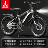 凤凰（Phoenix）儿童自行车6-12岁中大童男孩山地车青少年变速学生车单车小学生车 A6- 金属灰- 单速辐条轮 16寸(适合身高110-130cm)