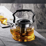 雅风高硼硅耐热玻璃煮水泡茶壶电陶炉加热蒸煮一体茶壶围炉煮茶烧水壶 壶底直径15.5CM 1200ml