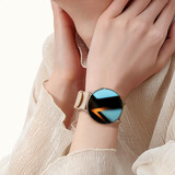 vivo手机通用watch gt5智能运动手环女蓝牙电话微信提醒支付心率血氧睡眠监测情人节礼物计步手表 玫金