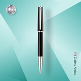 萧伯纳（Bernard Shaw）宝珠笔高端轻奢【星耀】单支礼盒装金属笔高档商务办公签字笔签名笔教师生日送礼七夕情人节礼物 曜夜黑银【厂家直发】可选刻字 0.6mm