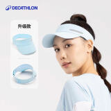 迪卡侬（DECATHLON）空顶帽男女夏天遮阳帽太阳帽鸭舌帽户外运动帽跑步帽子RUNC 新款天蓝色-可调节松紧带款 新空顶帽松紧带（建议头围50-62厘米）