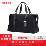 瑞戈瑞士旅行包男行李包手提包旅游旅行袋出差斜挎包大容量运动健身包 黑色|可手提斜挎