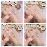 蜜糖小姐极光云母贝壳猫眼指甲油胶2025年新款爆闪亮片显白美甲店专用光疗 云母贝壳猫眼4色送空白色板 无规格