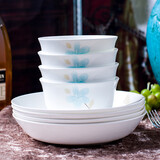 Remec骨瓷香飘怡人（碗盘）8件套餐具 骨瓷餐具套装 菜盘饭碗 饭盘