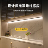 得利来（DOLILO）免开槽橱柜灯led柜底灯厨房酒柜层板衣柜开门即亮人体感应灯带条 自然光 免开槽 0.3米 【变压器另拍】