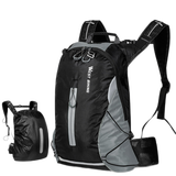 西骑者自行车骑行背包双肩包男女运动登山爬山户外休闲轻便旅行男女背包 升级款黑灰—16L