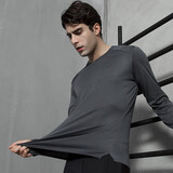 力为（Leevy）运动t恤男长袖 秋季跑步上衣 修身透气速干健身训练