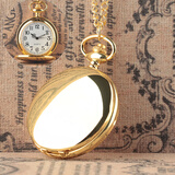 IGIFTFIRE罗马怀表学生挂表大号翻盖韩版项链表夜光简约男女考试机械石英 阿拉伯金光