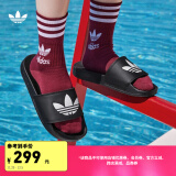 adidas ADILETTE休闲居家沙滩拖鞋男女阿迪达斯官方三叶草 一号黑/白 36.5