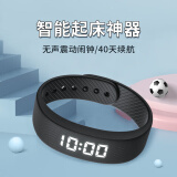 时刻美（skmei）手环手表电子学生震动闹钟睡眠监测计步防水USB充电T5C黑色
