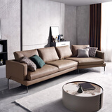 贤舍家具（SAGE HOME） 沙发客厅真皮意式极简大小户型现代简约弧形组合免洗异形轻奢 转角【3.3米】纳帕皮