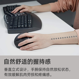perixx 佩锐 PM719L usb无线鼠标人体工学办公专用鼠标（左手鼠标 左撇子女生小手鼠标） 黑色 无线2.4g