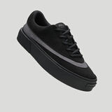 EQLZ义阔FAULT24男款小白鞋情侣黑色2025秋冬新款复古板鞋女耐磨舒适 黑石 44.5