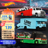 风火轮（HOT WHEELS）(随机1款发货)小车男孩玩具车模赛车玩具-运输车队组合系列FLF56