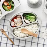 onlycook304不锈钢餐盘 宝宝专用辅食盘 儿童分格盘子 幼儿园分餐盘-猴