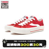 VISION STREET WEAR Odd Astley Pro红色翻毛皮低帮帆布鞋潮流运动滑板 红色 35