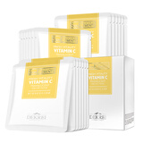 迪凯瑞（DEKREI）蚕丝面膜贴 玻尿酸补水保湿 VC美肌透亮 控油舒缓紧致滋润男女士 维C皙润透亮水光面膜20片