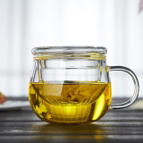 美斯尼 泡茶杯玻璃水杯子 茶水分离杯花茶杯绿茶杯居家用茶具 蜜蜂杯 460ml