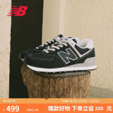 NEW BALANCE运动鞋男鞋女鞋百搭透气黑色复古休闲鞋574系列ML574EVB 38