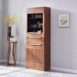 光明家具 书柜组合榆木家具实木书柜带门6301 右柜6301R-80