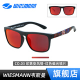 WIESMANN韦斯曼 X 雷迪RLEI.DI联名户外时尚钓鱼开车偏光太阳镜VIN TIGER CO.03印第安风情-红色偏光(PRO)
