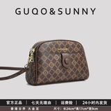 古乔大金豆香港古乔品牌2025年新款经典软面百搭手提斜挎女包礼物 咖啡色大号（24CM）