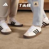 adidas「T头鞋」VL COURT 2.0复古休闲板鞋德训鞋阿迪达斯轻运动 白色/黑色/灰色 37