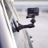 MAXCAM适用于dji大疆OSMO灵眸Action4 3 2运动相机gopro12/11狗109汽车吸盘玻璃固定车载手机支架配件