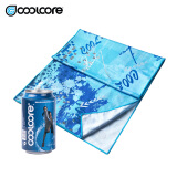 coolcore° 美国麦迪冷感运动毛巾吸汗速干男女瑜伽篮球跑步健身房擦汗腕巾 蓝色森林网