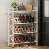 安尔雅鞋架家用门口简易斜放多层出租房夹缝靠墙入户门小窄鞋柜